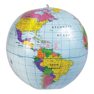 Inflatable World Globe
